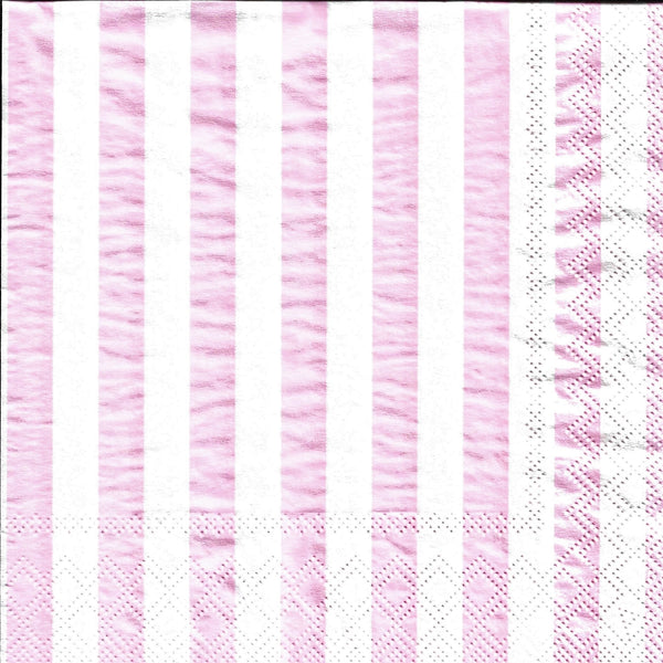 Pink Stripes Napkins Set