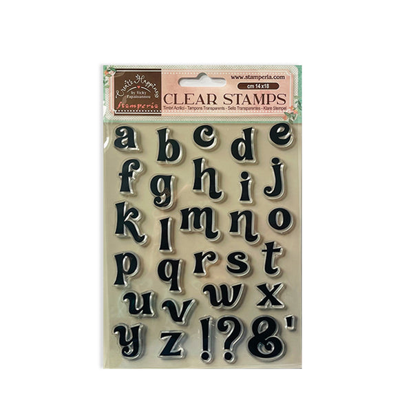 Clear Stamp, Create Happiness - alphabet