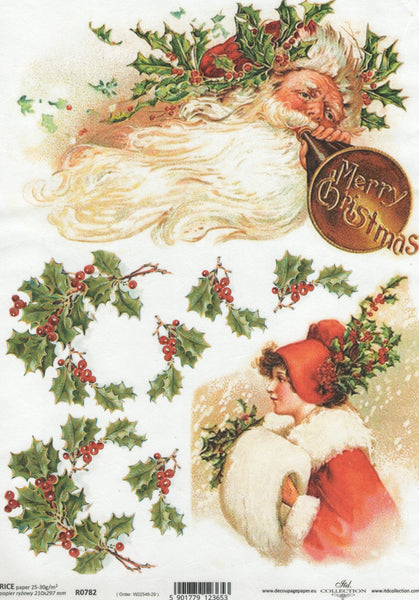 Vintage Christmas Rice Paper