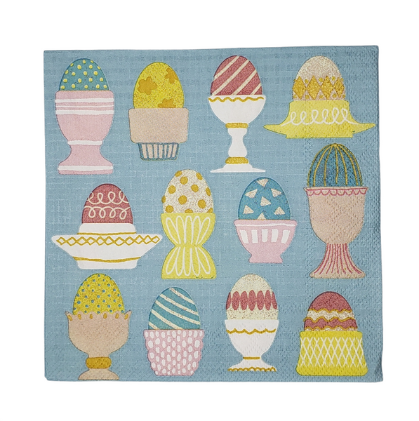 Eggs and Cups Napkin Set - Lunch