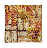 Grapes & Corks Napkin Set - Lunch