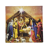 Nativity Collage Napkin Set - Lunch