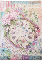 Floral Clock Rice Paper