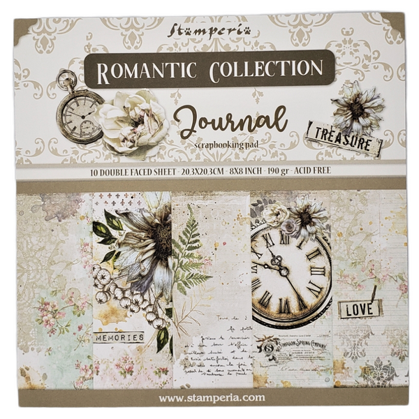 Romantic Collection: Journal Paper Pad - 8" x 8"