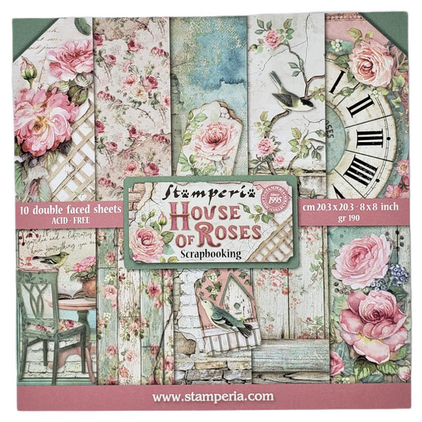 House of Roses Paper Pad - 8" x 8"