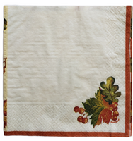 Fall Berries and Leaves Napkin Set - Lunch