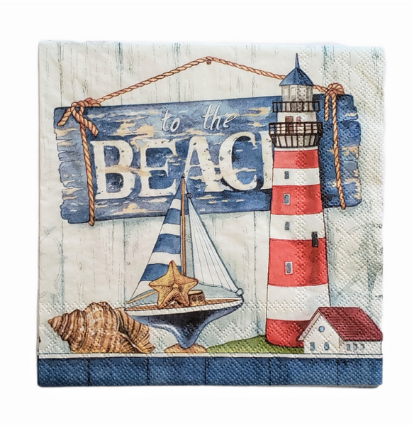 To The Beach Napkin Set - Lunch