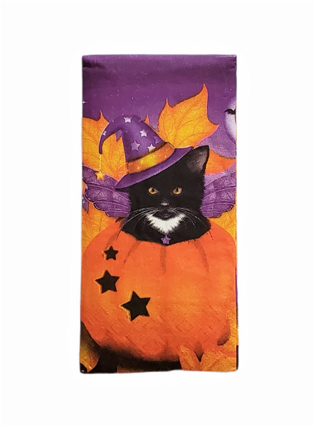 Halloween Cat Napkin Set - Pocket Size