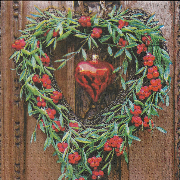 Heart Wreath Napkin Set