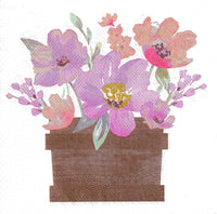 Flower Pot Napkin Set - Lunch