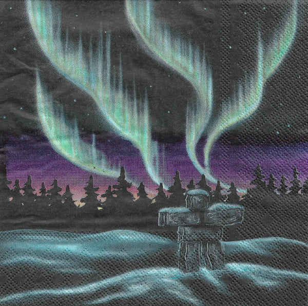 Sky Dance - Inukshuk by Amy Keller-Rempp, Métis - Napkin Set