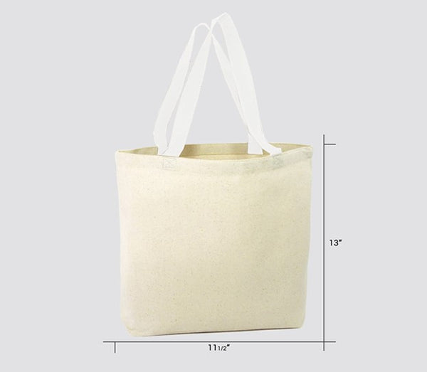 Canvas Tote Bag, Blank, 11.5 x 13 – Designaholic Studio Art Supplies