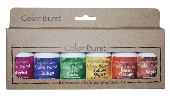 Color Burst Watercolor Powder Set by Ken Oliver Crafts