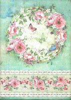 Floral Wreath Rice Paper