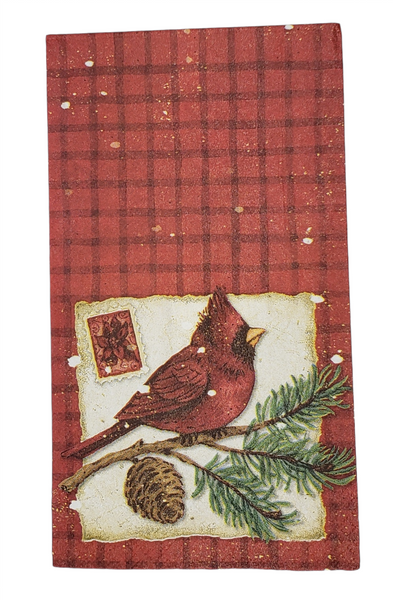 Cardinal on an Evergreen Napkin Set