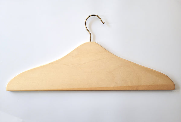 Clothes Hanger - Unfinished Wood
