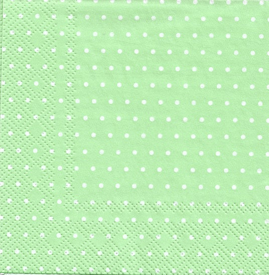 Polka Dots Green Napkins Set