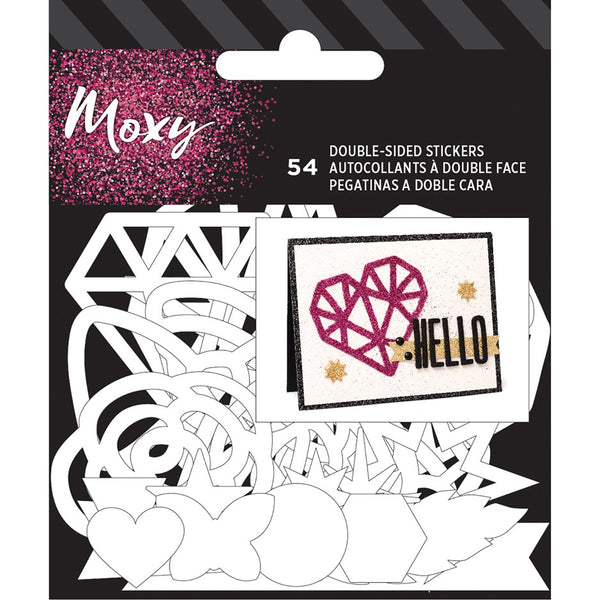 Moxy Clear Double-sided Stickers for Embossing